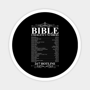 Bible Emergency Numbers Bible Gift Magnet